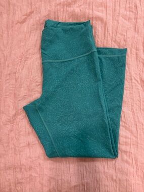 Lululemon Teal Printed Active Leggings